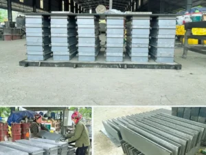 Khuôn đúc gạch bê tông Lego thông minh VRO kích thước lớn, sản xuất nhanh, gạch chính xác, xây không cần tô trát