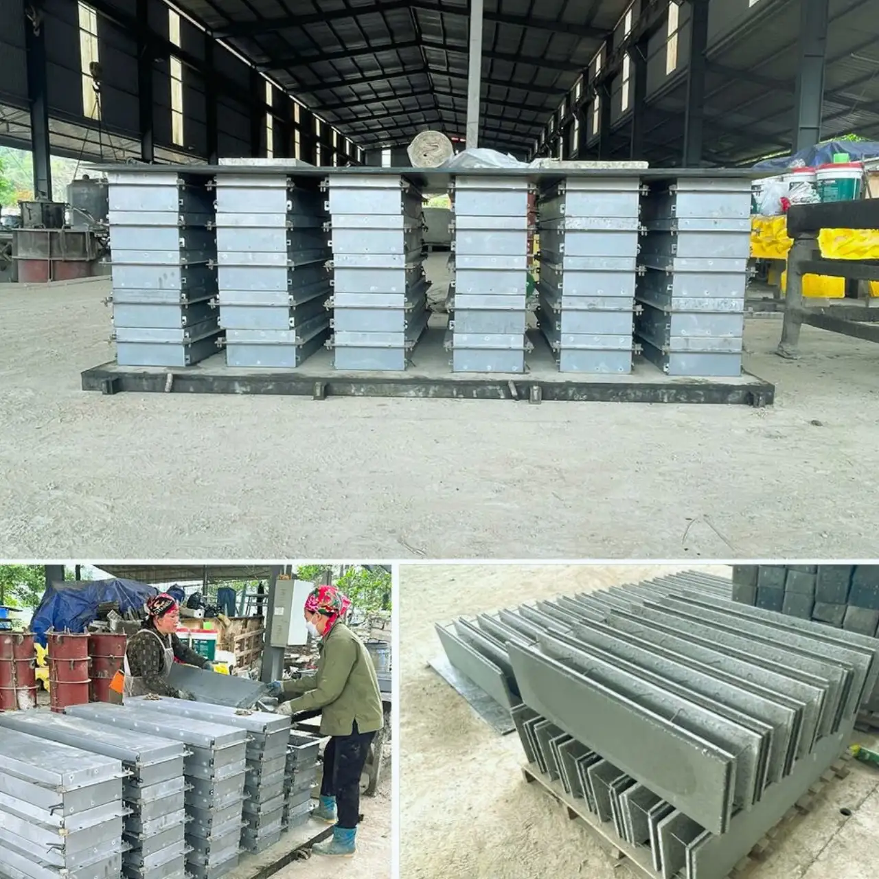 Khuôn đúc gạch bê tông Lego thông minh VRO kích thước lớn, sản xuất nhanh, gạch chính xác, xây không cần tô trát