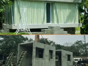 Nhà di động beton lõi xốp VRO nhẹ, cách nhiệt, cách âm, chống thấm, chống nồm, dễ di dời và lắp đặt nhanh